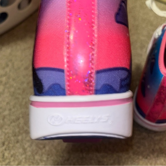 Heelys Pink and Blue Glitter Shoes NWOB - Picture 7 of 10